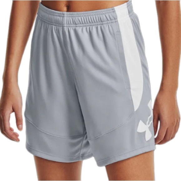 UnderArmour Colorblock Basketball Shorts Womens Mod Gray Size M - Picture 1 of 9